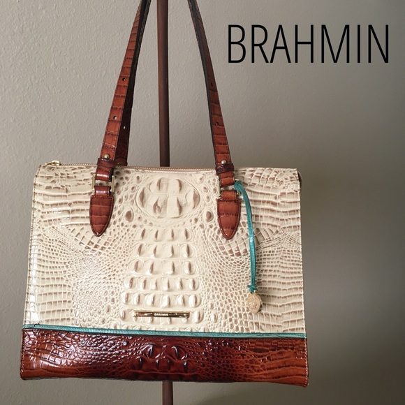 Brahmin Handbags - Brahmin Anywhere Tote Vanilla Macaw
